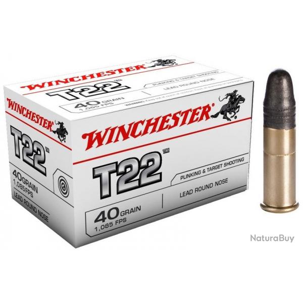 WINCHESTER T22 Standard cal.22 Lr 10 boites ( 500 munitions )