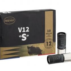BALLE PREVOT V12 S sous calibré CAL.12/70 25.7G PAR 100