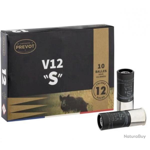BALLE PREVOT V12 S sous calibr CAL.12/70 25.7G PAR 100