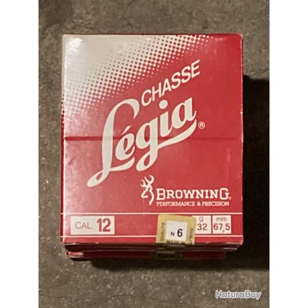 Lot de 60 cartouches Lgia Browning Cal 12/67,5 32g Pb 6