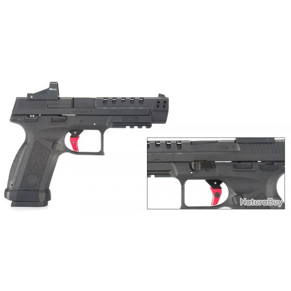 Pistolet luger mc9 t - Noir - C/9mm red dot inclus