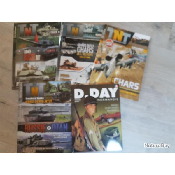 Lot de 4 magazines " TNT + 1 livre D-DAY Normandie