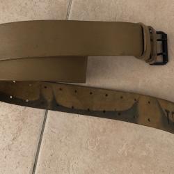 Ceinturon modèle 1945 cuir armée française - Longueur avec boucle 118cm