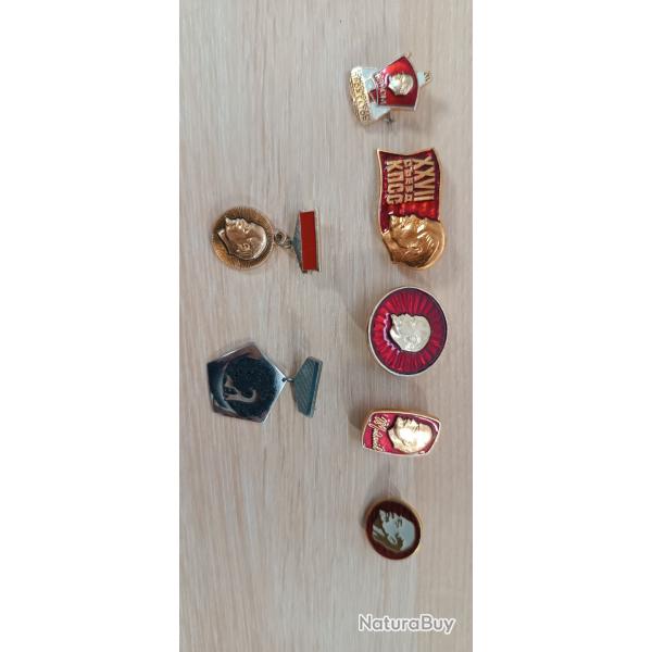 Lot de mdailles Lenine