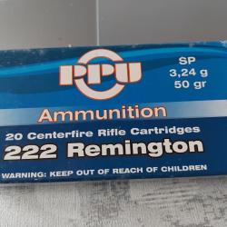 munition en cal 222
