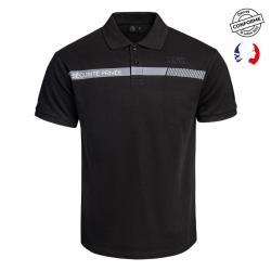 Polo noir SECURITE PRIVEE ONE