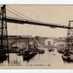 CPA - MARINE -BREST - Le Port Militaire - Le Pont Transbordeur N°278