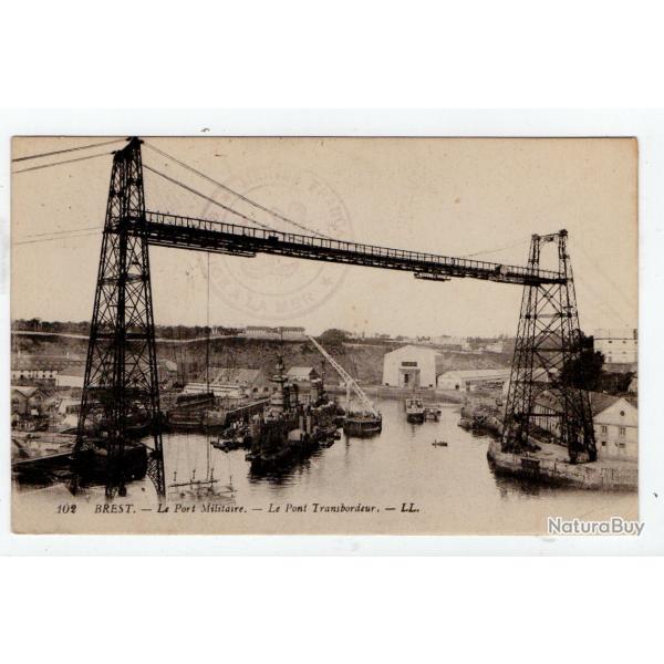 CPA - MARINE -BREST - Le Port Militaire - Le Pont Transbordeur N278