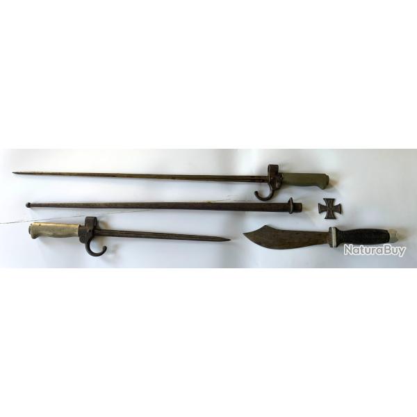 Lot objets WW1 WW2 militaria US Allemagne France