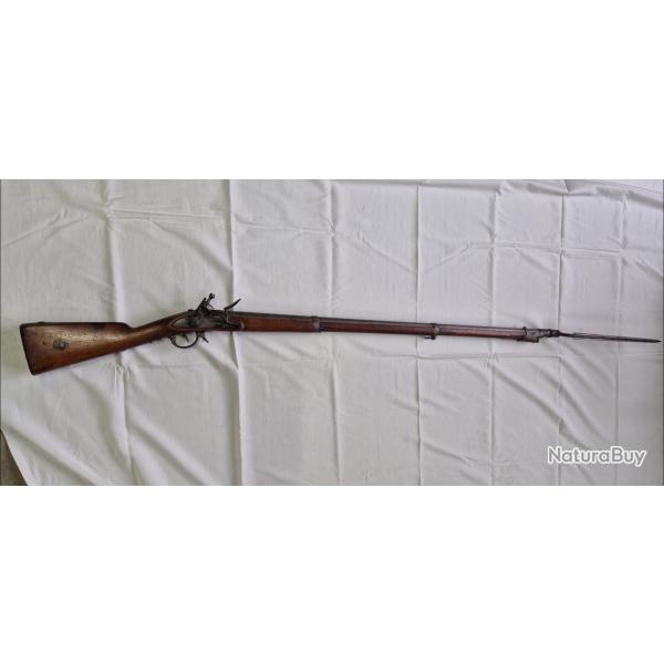 FUSIL A SILEX 1816 AVEC SA BAONNETTE de 1820 Manufacture royale MUTZIG