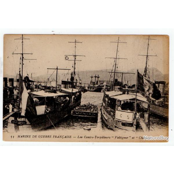 CPA - MARINE DE GUERRE FRANAISE -Les Contre-Torpilleurs Voltigeur et Chasseur N263