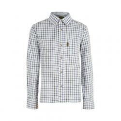 Chemise à carreaux  Tattersall pour enfant Bleu