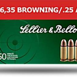 Sellier & Bellot 6,35 browning FMJ 50 grs (x50)