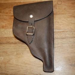 Etui cuir pour pistolet 6.35mm artisanal pour "Le Français" Policeman
