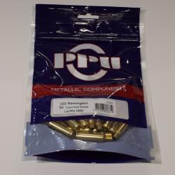lot de 50 douilles laiton Partizan Calibre 222 Remington, amorcage boxer