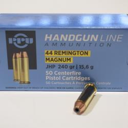 lot de 2 boites neuve de 50 cartouches Partizan  de calibre 44 Rem Mag, 240 grains , JHP