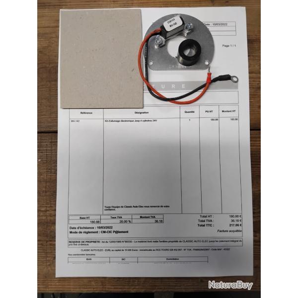 ALLUMAGE ELECTRONIQUE POUR ALLUMEUR BLINDE ETANCHE HOTCHKISS M201 24 VOLTS