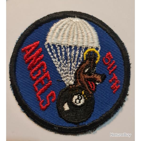 Patche ww2 1950's 511 rgiments d'infanterie de parachute- aroporte- 7cm de diamtre-