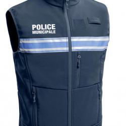 Gilet Softshell sans manches Police Municipale