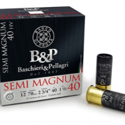 Cartouches semi magnum HV 40gr cal 12 B P Plomb