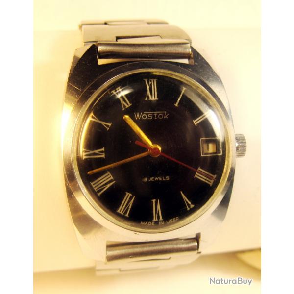 Montre sovitique vintage Wostok 2214 Vostok 18 jewels Chistopol Factory Montre-bracelet homme USSR