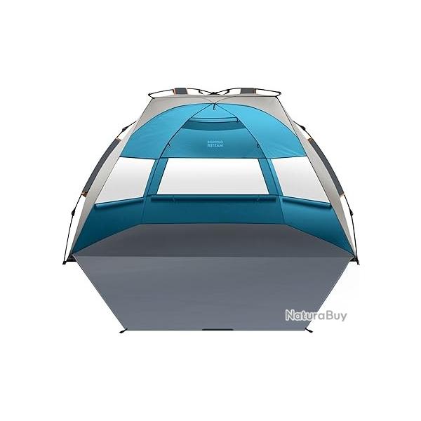 Tente de Plage Pop-up pour 3  4 Personnes XL - Installation Facile, auvent de Plage Pliable avec Pr
