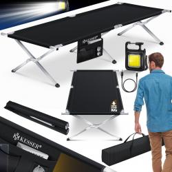 Lit de Camping Pliant avec Sac de Transport et Poche latérale 190 x 73 x45 cm Charge maximale 150 kg