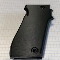 ! NOUVEAU ! Crosse NOIRE pour pistolet Unique 22lr mon D et E + 4 vis