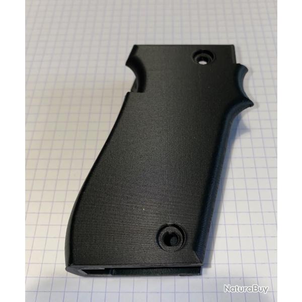 ! NOUVEAU ! Crosse NOIRE pour pistolet Unique 22lr mon D et E + 4 vis