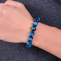 ENCHERE Bracelet de Perle Oeil de Tigre 6mm
