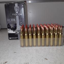 Cartouches Fiocchi EPN  cal.222rem 50grains