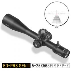 Lunette DISCOVERY ED-PRS GEN II 5-25x56 SFIR FFP Réticule Eclairé HD Antichoc Etanche Longue Porté