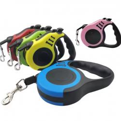 ENCHERE Laisse Retractable Automatique 5 métres Coloris au Choix