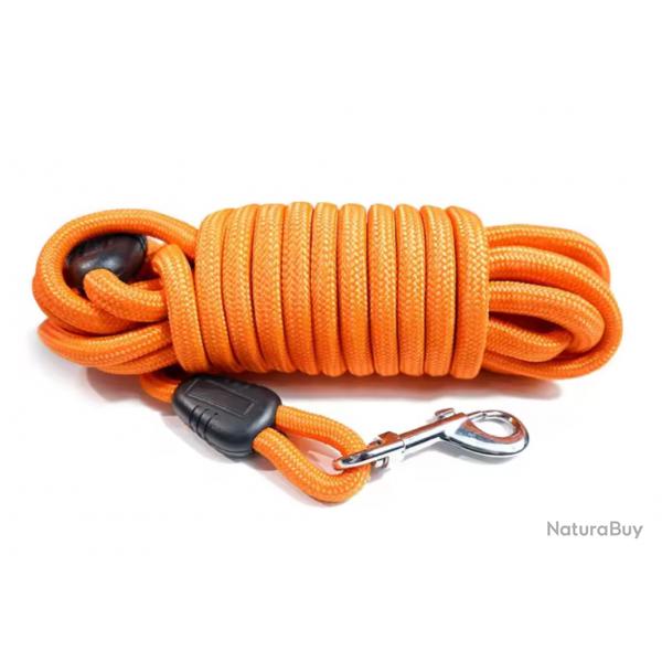Laisse en nylon pour chiens, 15 mtres Longe d'entrainement Coloris au choix