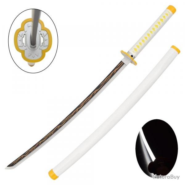 KATANA DECO LAME BAMBOU ET LED MOTIF DEMON SLAYER