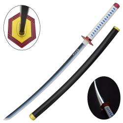 KATANA DECO LAME BAMBOU ET LED MOTIF DEMON SLAYER