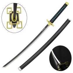KATANA DECO LAME BAMBOU ET LED MOTIF DEMON SLAYER