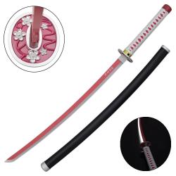 KATANA DECO LAME BAMBOU ET LED MOTIF DEMON SLAYER
