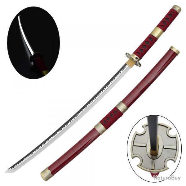 KATANA DECO LAME BAMBOU ET LED MOTIF ONE PIECE