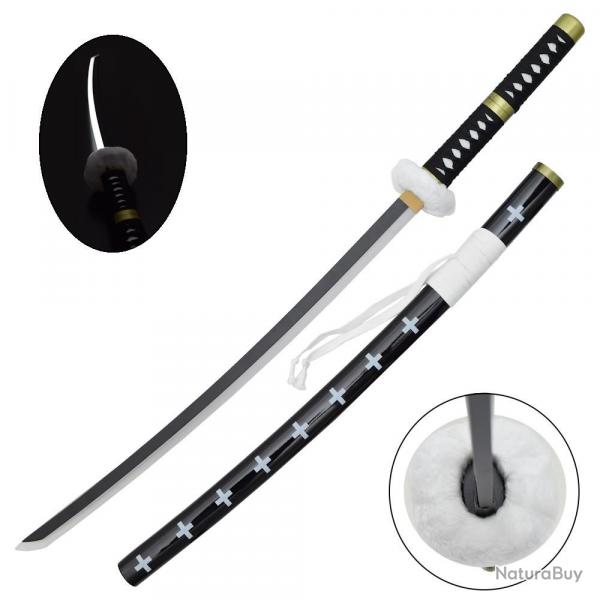 KATANA DECO LAME BAMBOU ET LED MOTIF ONE PIECE