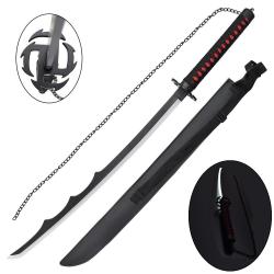 KATANA DECO LAME BAMBOU ET LED MOTIF BLEACH