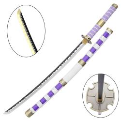 KATANA DECO LAME BAMBOU ET LED MOTIF ONE PIECE