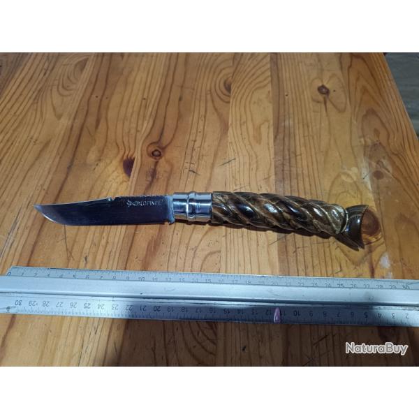Couteau Opinel n12 sculpt ancien anne 50