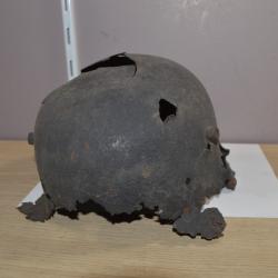 Reste de Casque Allemand M16 stahlhelm Helmet 14/18 Soldat Campagne terrain (23)