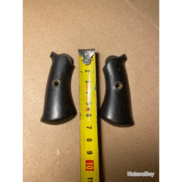 Paire de plaquettes pour revolvers 7 mm  broche