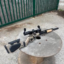 TLD Promo - Carabine Hera Arms H6 TAN - Pack Lunette Riton + Silencieux SAI - 222 Rem - PCKHA446