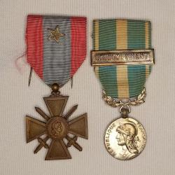 Médailles Théâtres des Opérations Extérieurs Indochine Colonial
