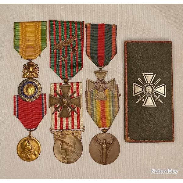 Mdailles Poilu guerre 1914/1918 Verdun WW1