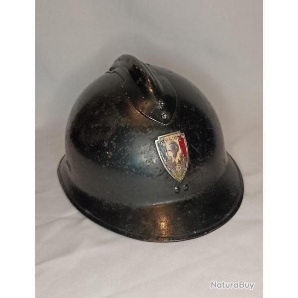 Casque Adrian model 1926 POLICE annes 50