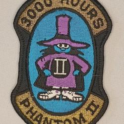 Patch pilote US Air Force PHANTOM II 3000 heures de vol